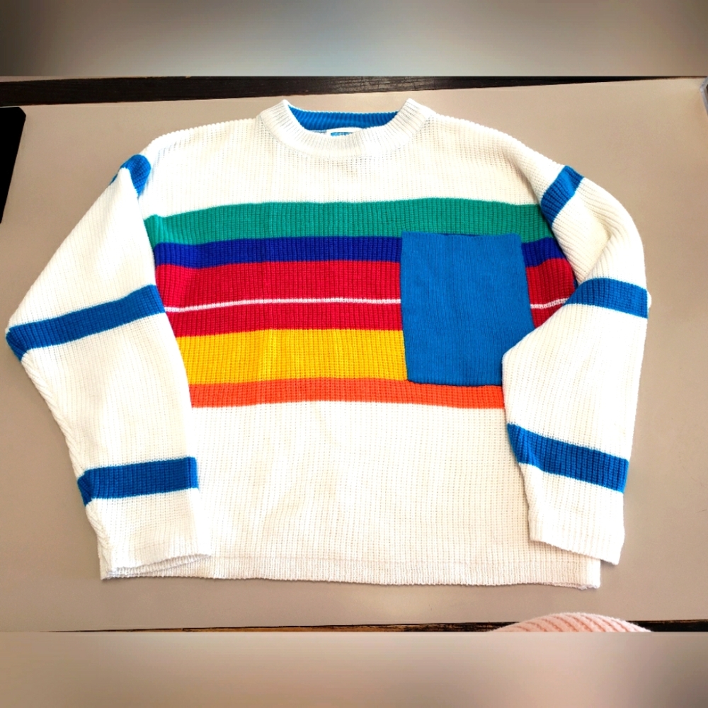 Vintage OP Striped Sweater